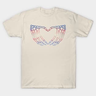 Transgender Skeleton Heart Hands T-Shirt